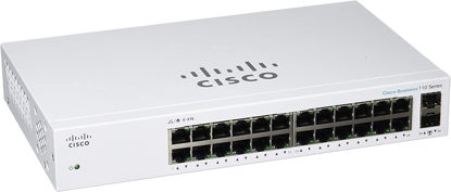 Picture of Cisco Business CBS110-24T-D Unmanaged Switch | 24 Port GE | 2x1G SFP Shared | Limited Lifetime Protection (CBS110-24T-NA)