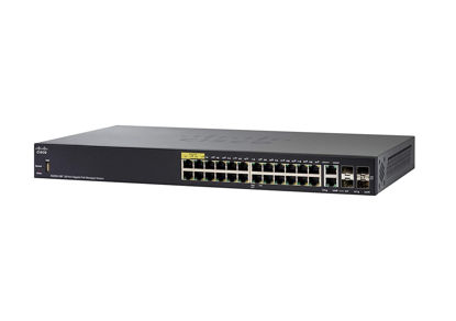 Picture of Cisco SF350-48 Managed Switch | 48 10/100 PoE Ports | 4 Gigabit Ethernet (GbE) Combo SFP | Limited Lifetime Protection (SF350-48-K9-IN)
